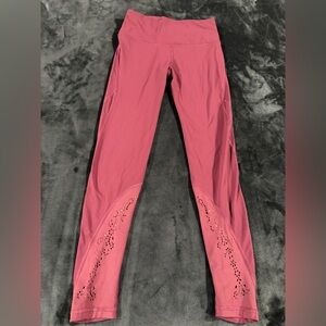 Victoria's Secret Rose Pink Laser-Cut High-Waist Leggings